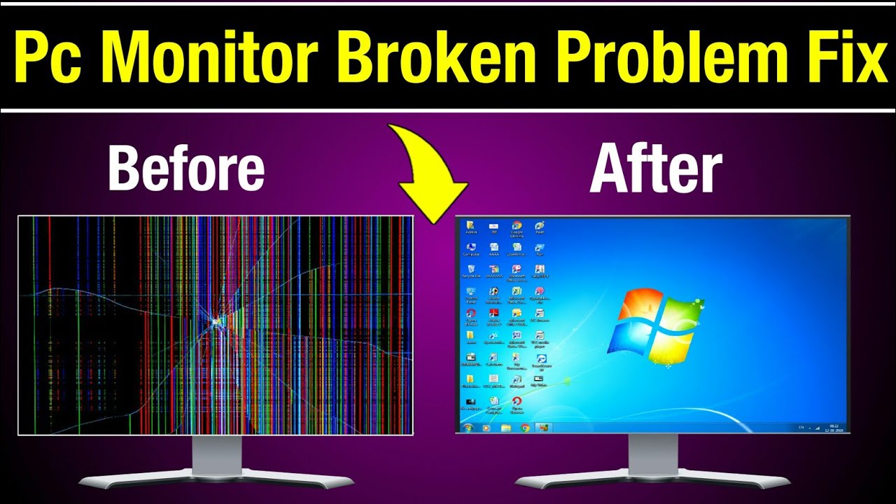 How To Fix Broken Monitor Screen | How To Repair Monitor Display | Monitor  Display Repair - YouTube