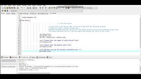 mile per gallon calculation