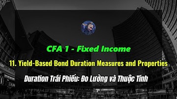 Tự Học CFA 1 - Fixed Income 11. Yield-Based Bond Duration Measures and Properties