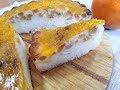 МАННИК С ИЗЮМОМ И АПЕЛЬСИНОВЫМ ЖЕЛЕ/Semolina cake with orange jelly/Semola kuko kun oranĝa ĵeleo