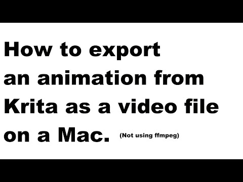 Export animations from Krita as a video file on a Mac (not using FFmpeg)