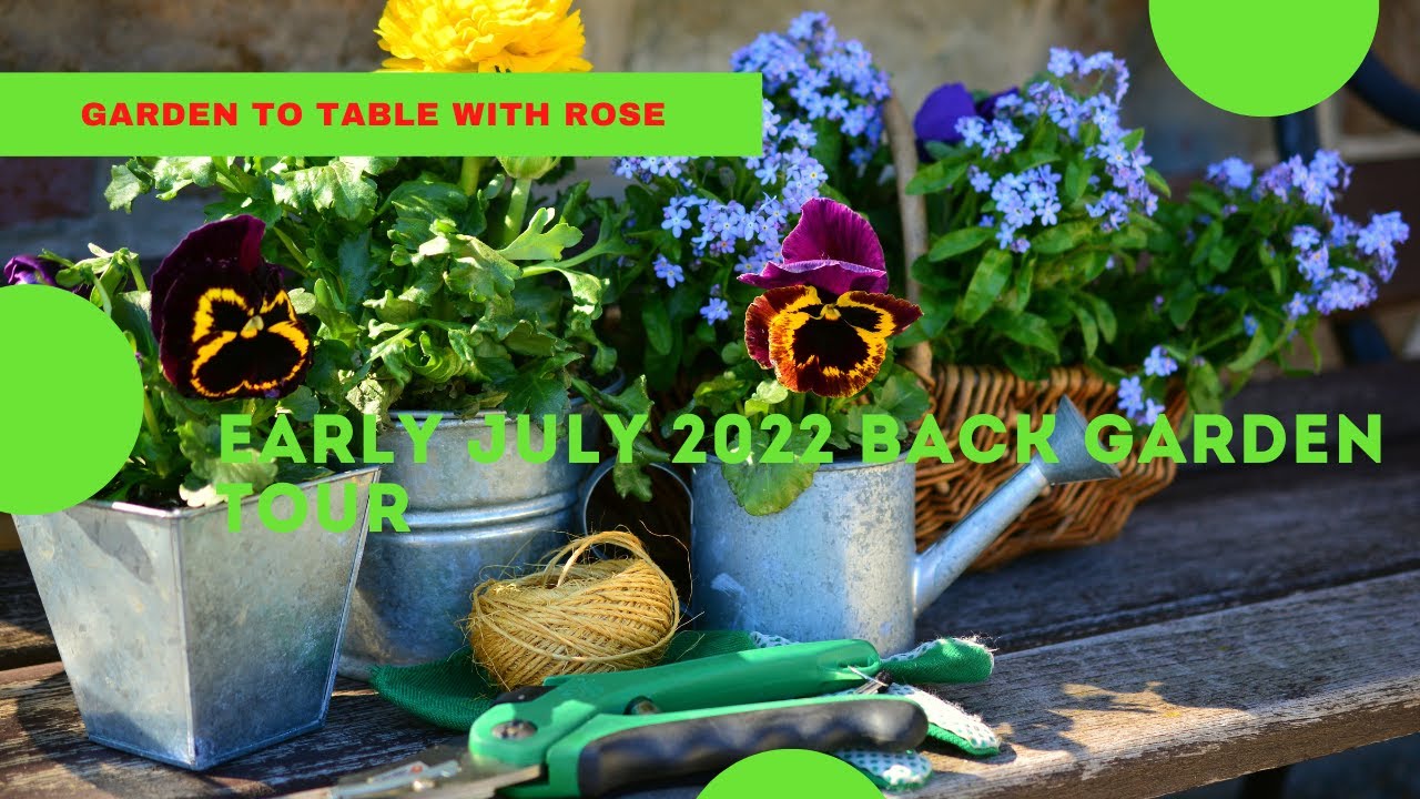 7 1 22 Back Garden Tour Kalamazoo MI Zone 6a YouTube