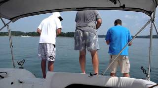 Striper Trolling and Jigging on Lake Lanier