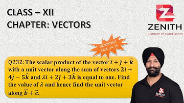 The scalar product of the vector i ̂+j ̂+k ̂ with a unit vector along the sum of vectors......Q232