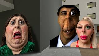 OBUNGA'S WIFE DISCOVERED HIS SECRET BLONDE GIRLFRIEND… SHE'S MAD! (Gmod) screenshot 1