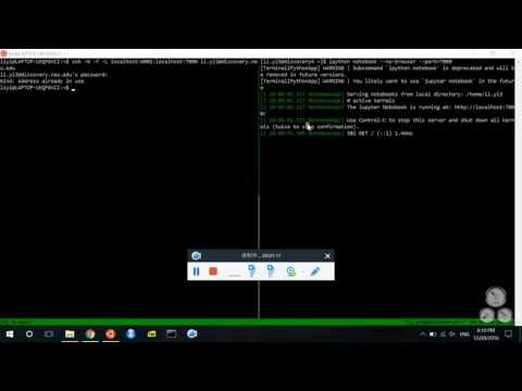 connect to ipython jupyter notebook hosted remotely using your own browser