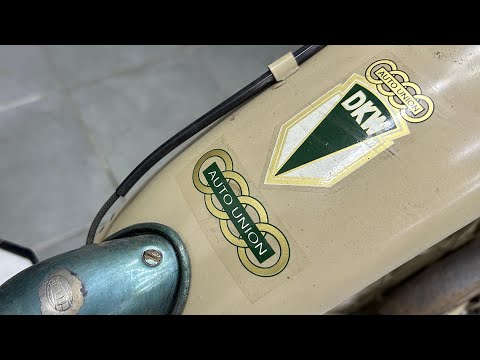 Pre-restoration review of a 1944 DKW RT 125 motorcycle