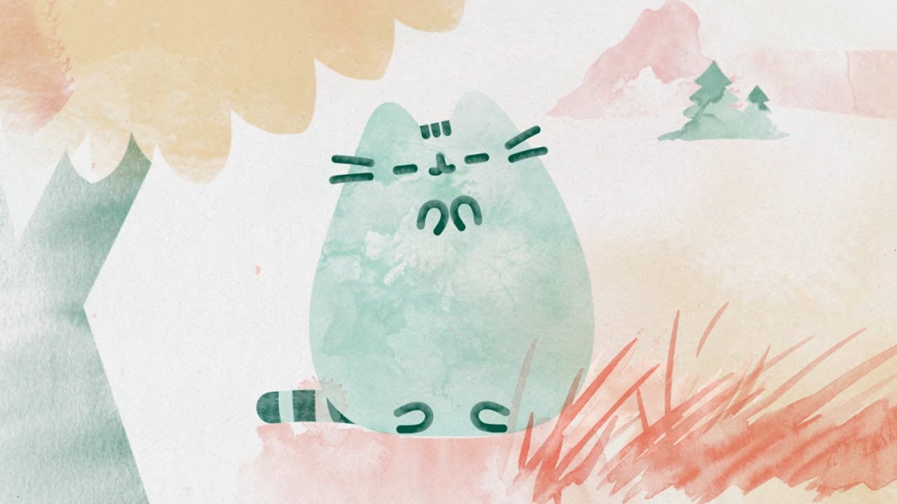 Relax With Pusheen - calming music 10 minute break - YouTube