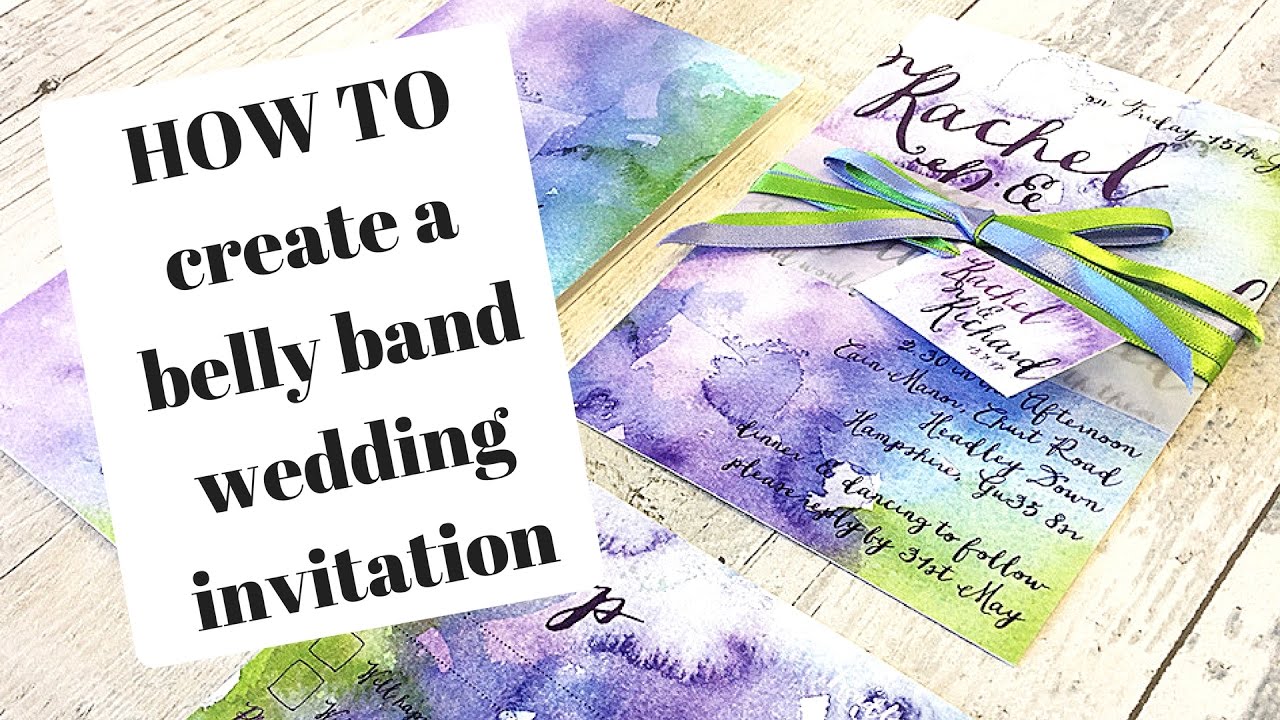 how-to-create-a-belly-band-wedding-invitation-youtube