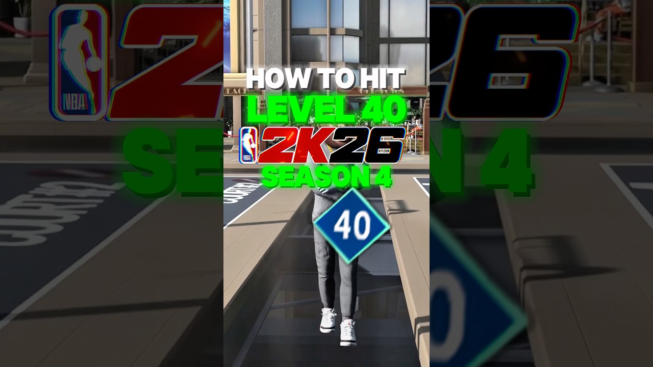 Fastest way How to Hit Level 40 in Season 4 in NBA 2K26! 