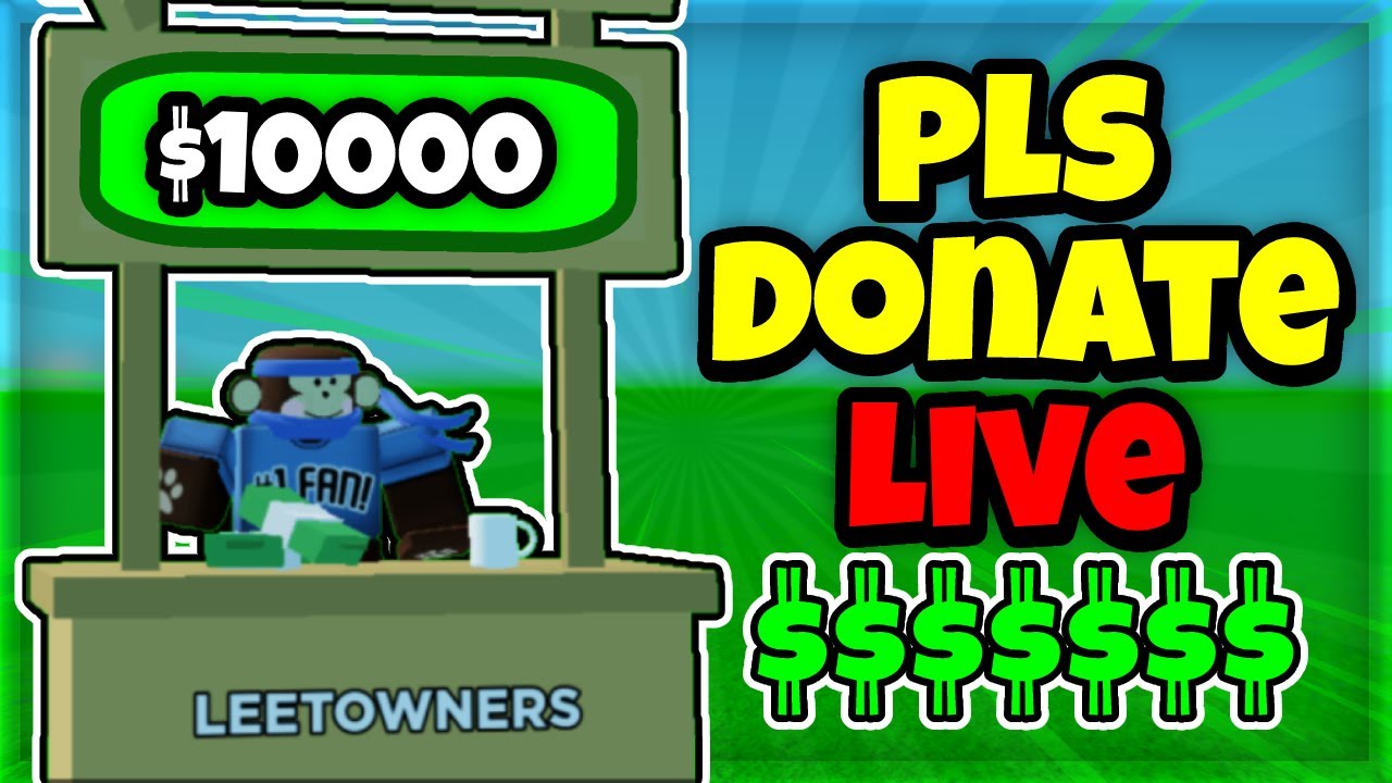 Streaming Roblox Pls Donate (Live) - YouTube