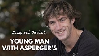 Young man with Asperger