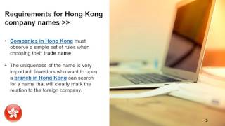 Reserve a company name in hong kong ...
