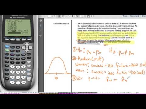 STA2023 Chapter 8 Video 6 Two Proportion Hypothesis Test Full Example 1
