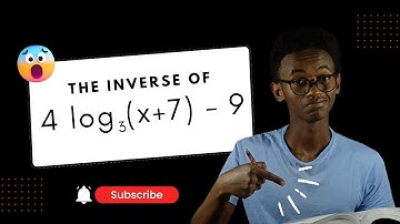 How to solve the inverse of a logarithm function in 8 min በአማርኛ #maths #grade11 #unit1 #Ethiopian