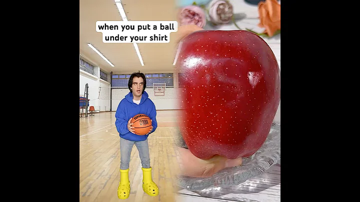4-When You Put A Ball Under Your Shirt #shorts #relatable