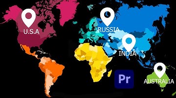 Adobe Premiere Pro: Animate a Map Video | Motion Graphics