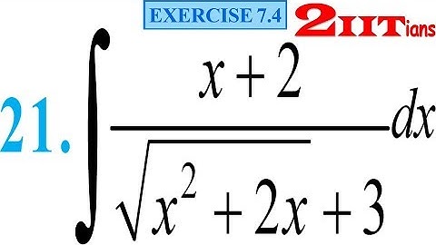 Integrals Exercise 7.4 Q 21 NCERT Class XII | IIT JEE