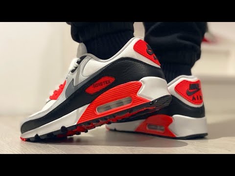 THESE ARE EPIC! NIKE AIR MAX 90 GORE-TEX  INFARED On Feet Review