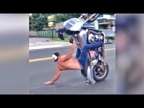 POPPING WHEELIES SHIRTLESS