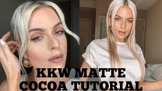 KKW BEAUTY MATTE COCOA // TUTORIAL & REVIEW