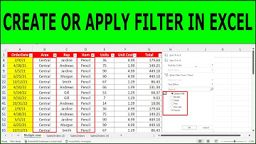 How to Create Filter in Excel | How to Filter in Excel | MS Excel - Filtering Data