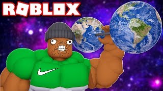 Becoming the STRONGEST PLAYER in Roblox Weight Lifting Simulator 4!!