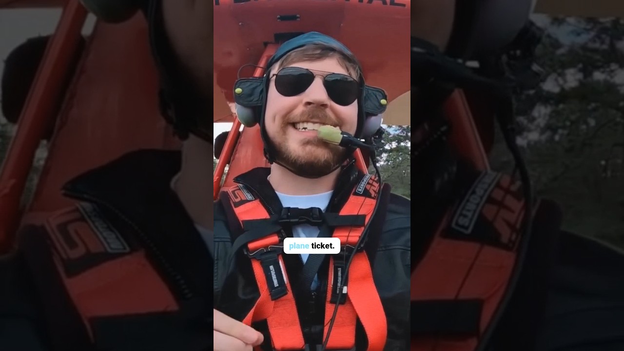 Mr beast 1 dollar flight ✈️💰