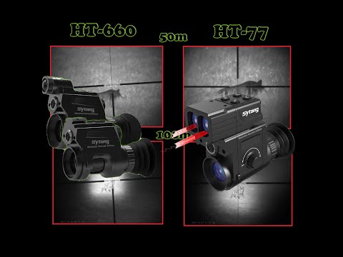 Цифрова насадка нічного бачення Sytong HT-77 LRF (ІЧ лампа в комплекті), для оптичного прицілу, лазерний далекомір, Wi-Fi, видео 2