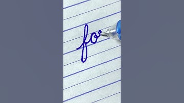 “for” How to write English cursive writing daily usable words | cursive handwriting practice