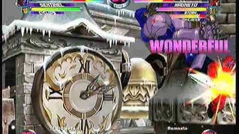 MvC2 Online (360): Sic Jota (CapAm/Sent/Cyke) vs Brett (MSP) 1 .:10.13.09:.