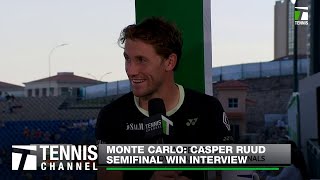 Casper Ruud Discusses Monumental Win Over Djokovic | Monte Carlo Semifinal