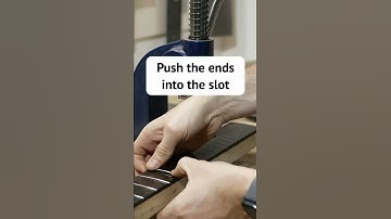 Installing guitar frets using a restored antique arbor press