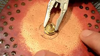 Clock was found broken with slightly bent hands, new movement was only a few dollars so replaced it. Used the original hands as 