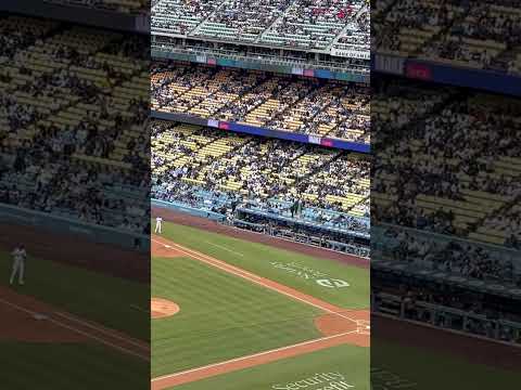 【大谷翔平】登場ドジャースタジアム　#baseball #dodgers #shoheiohtani #losangeles