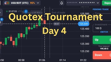 Quotex Tournament  Day 4 | Quotex Live Trading | Quotex Trading Strategy | Trade with raj