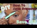 How to Arch Your Eyebrows Using An Eyebrow Razor- Updated