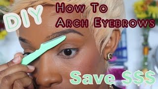 How to Arch Your Eyebrows Using An Eyebrow Razor Updated