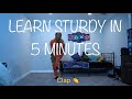 Learn how to get sturdy in under 5 minutes