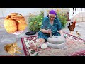 Dans le village grandmre prparait danciennes friandises azerbadjanaises