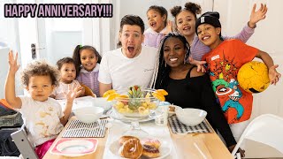 OUR 6 KIDS PUT ON WORLDS BEST ANNIVERSARY SURPRISE!!! *SO SWEET MUST WATCH*