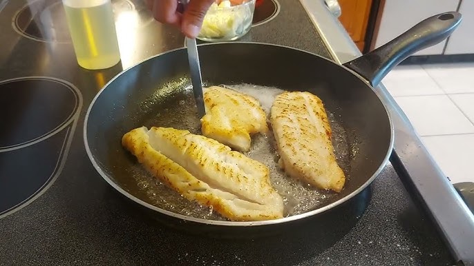 Pan frying fish 