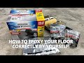 How to correctly epoxy your floor by yourself! (Rust-Oleum Epoxyshield)