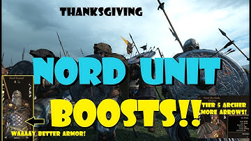 MAJOR Nord and Huscarl UPGRADES!  Patch 1.36, TESTING of Tier 6 units in War Sails