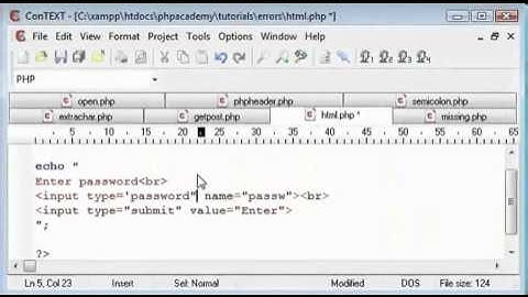 Common Errors while Programming ( in PHP ) - Part 1 [English]