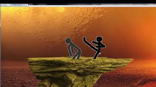 Long and Hard Fight - Stickman Aliens Brawling - Who Will be The King Of The Rock Karate-Aliens