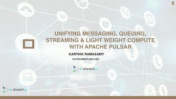 DB lunch: Unifying Messaging, Queuing, Streaming & Light Weight Compute with Apache Pulsar
