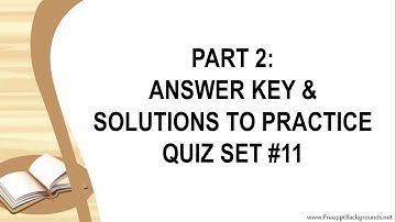 Math Grade 4 Practice Quiz Set #11 Part 2