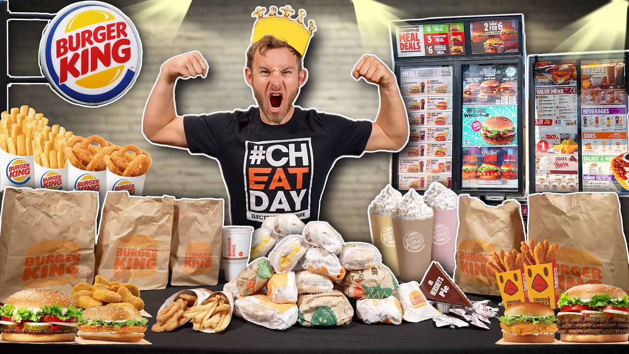 ⁣Eating EVERY ITEM On The Burger King Menu!