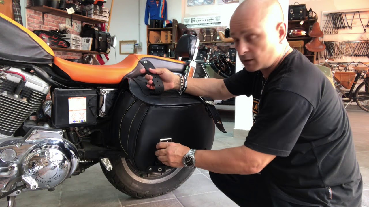 Saddlebag HD CUSTOM Spring Ext 25/34 litri